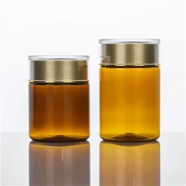 Amber Food Grade Pieni muovipurkki